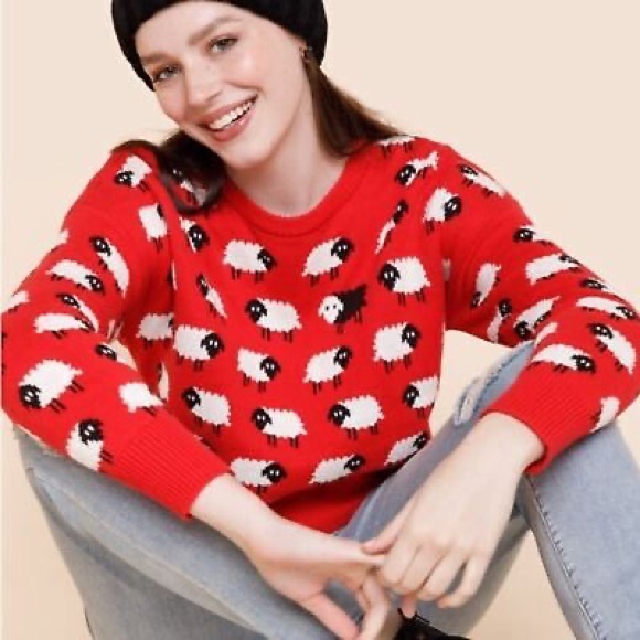 Cupcake Clothing Sweaters - Princess Diana inspired black sheep sweater | M